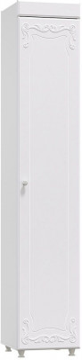 Шкаф-пенал 1дв. (гл.410) Италия ИТ-28 белое дерево