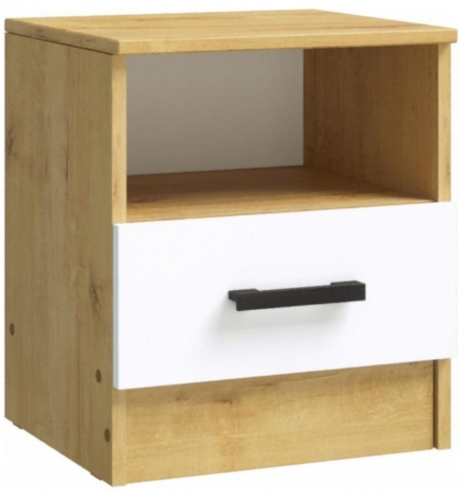 Модульная спальня Эко, композиция 4, вотан/белый гладкий