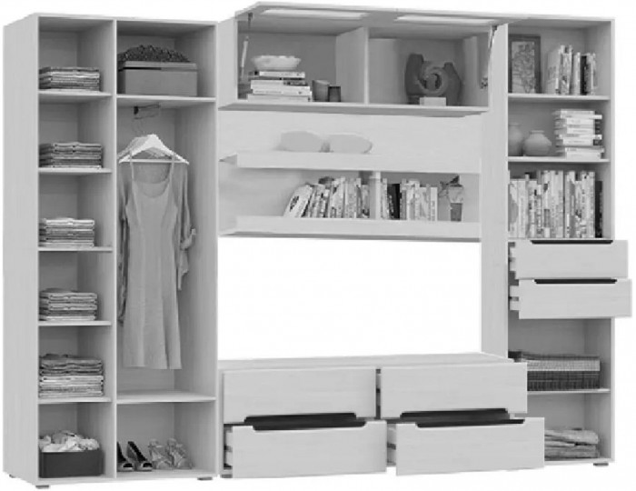 Гостиная Эколь вариант №1 (Венге шоколад)