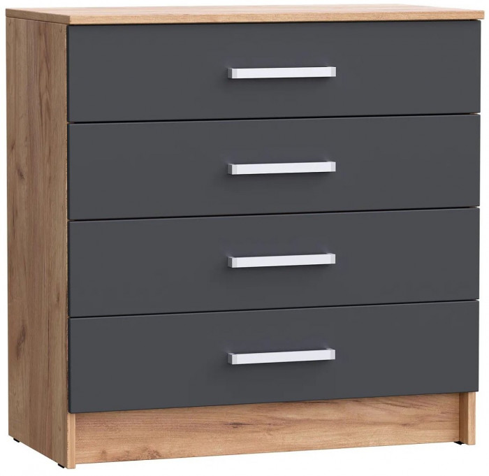 Модульная спальня Мартина, композиция 3 (Дуб крафт/ Графит)