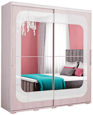 Шкаф-купе &quot;Крафт-7&quot; (1962х2176х591) Ясень белый