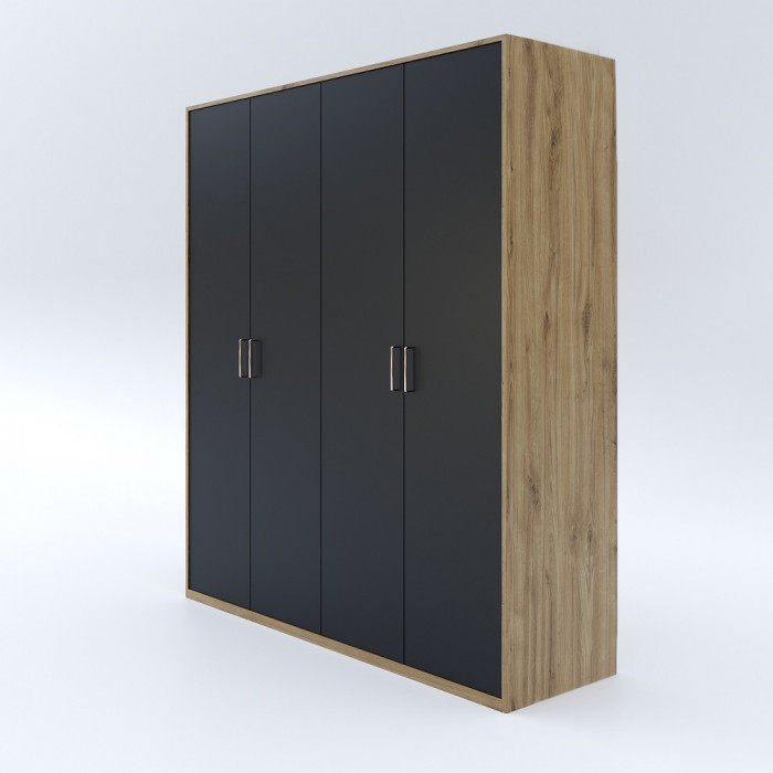 Модульная спальная комната "Мишель" - Дуб наварра/Антрацит