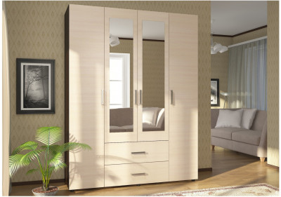 Шкаф ЭВА 4х створчатый ШК-020 (Белый гладкий)