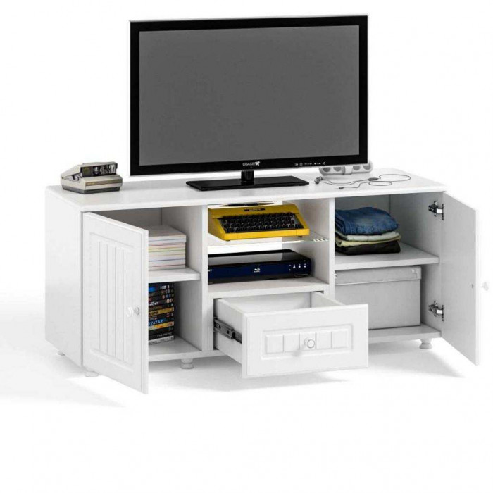 Тумба под ТВ Монако МН-25 белое дерево