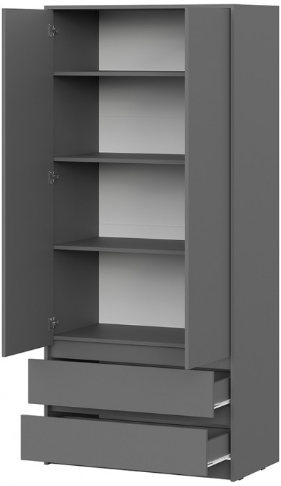 Шкаф Айден ШК06-900, Графит серый