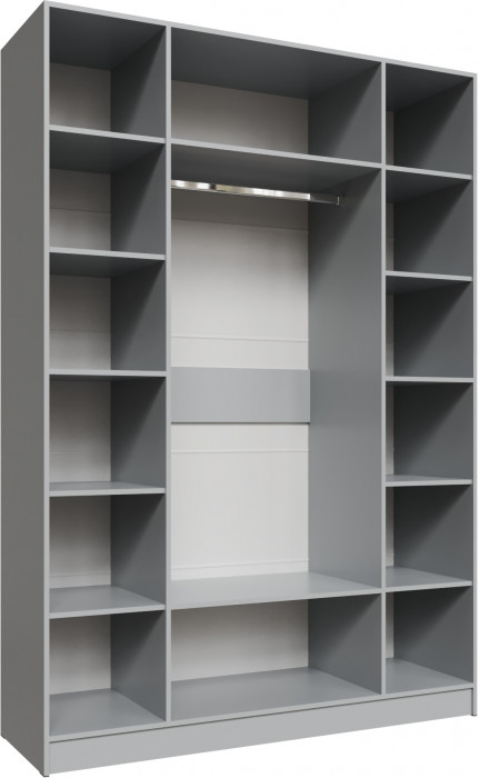 Шкаф Мадрид (1,6) без зеркала, Камень серый