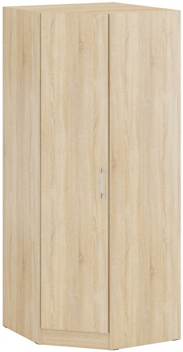 Кровать 1800 + Шкаф угловой Стандарт, цвет дуб сонома, ШхГхВ 183,5х203,5х70 + 81,2х81,2х200см., сп.м. 1800х2000 мм., без матраса, основание есть