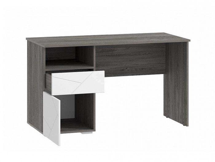 НМ 041.52 Стол письменный Summit Ясень Анкор темный / белый