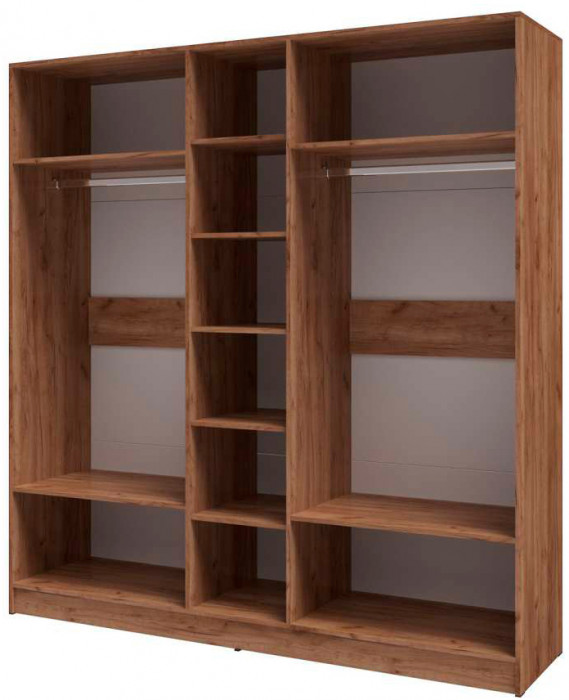 Шкаф Вегас 2000 дуб крафт табачный/дуб крафт белый