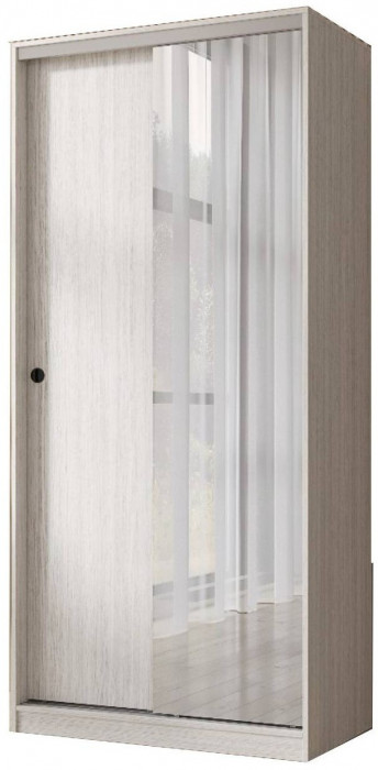 Шкаф-купе Альянс 1000 (Венге / дуб беленый)