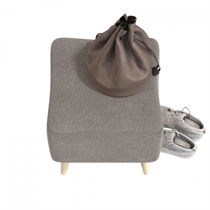 Банкетка 6-5133ТКВсерый Куби, ткань серая