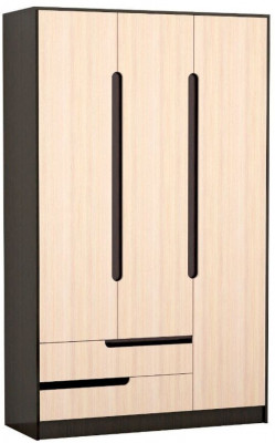 Гавана Шкаф 3х ств. венге/дуб молочный