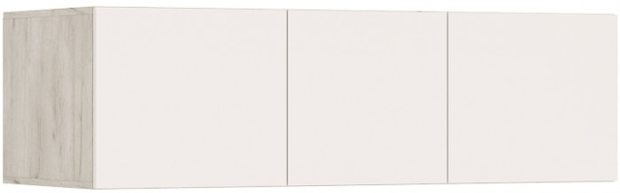 Шкаф-купе с антресолью Бася, Крафт серый/Кашемир