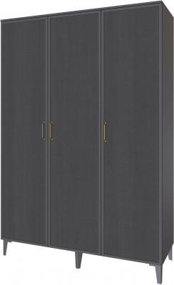 Толедо Шкаф 3-х створчатый ТШ-23 графит серый