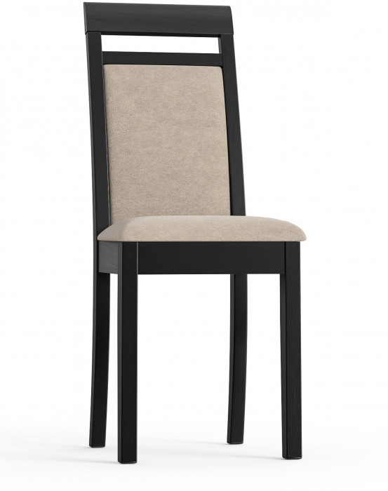 Стул Мебель--24 разборный Гольф-12, цвет венге, обивка ткань велюр капучино 25, ШхГхВ 40х40х100 см., от пола до верха сиденья 47 см. (мягкая спинка)