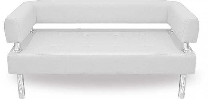 Диван Бизнес 160, экокожа, белый