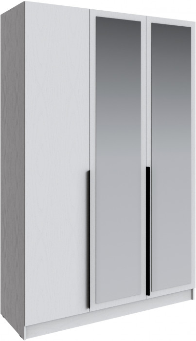 Шкаф Мадрид (1,5) с зеркалом, Белый