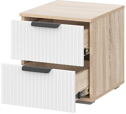 Тумба прикроватная Норд Line Т01-400, Дуб сонома, Софт пломбир