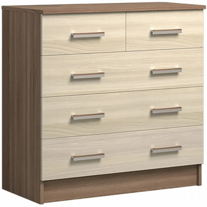 Комод К800 3/2, Вотан/Белый гладкий