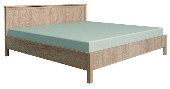 Кровать с ортопедическим основанием (металл) Sherlock 43 140х200, дуб сонома