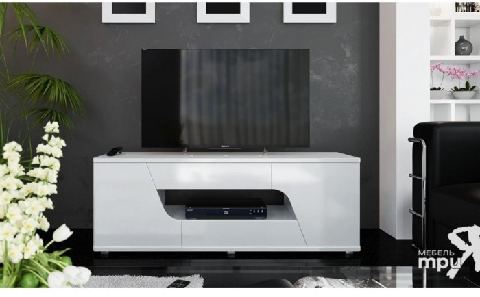 Diamond Тумба ТВ тип 5 (Белый глянец)