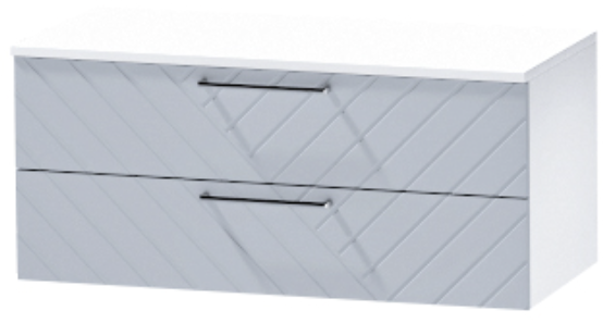 Тумба-5 прикроватная подвесная "Иннэс-7", Белый/Монблан Р-856