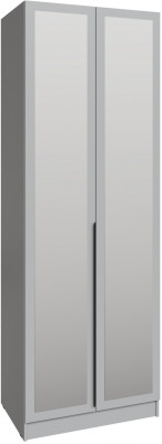 Шкаф Мадрид (0,8) с зеркалом, Камень серый
