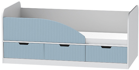 Детская комната Бриз МДФ, набор 9, Белый/Антарктида (Полосы)