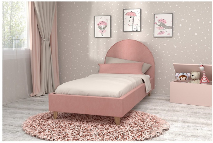 Кровать 0,8 арт.014 (Серый/Дуб Вотан)