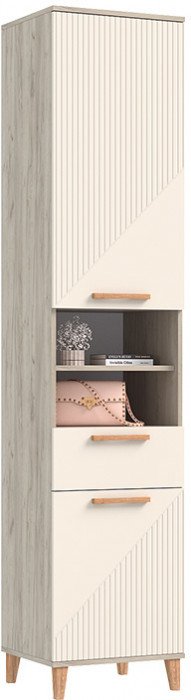 Модульная прихожая Ирис, Крафт серый/Кашемир