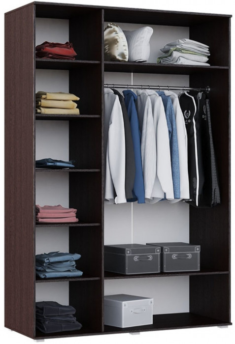 Модульная спальня Ким (Белый глянец, Венге)