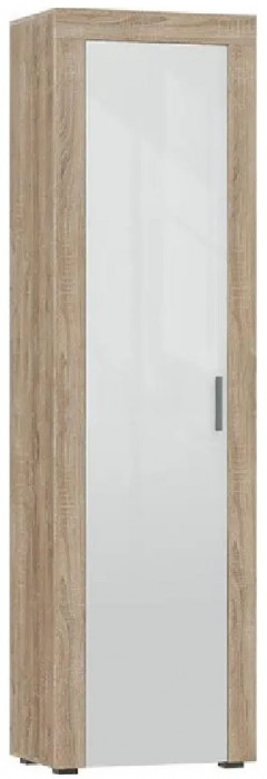 Модульная гостиная Ангара, композиция 3 (Сонома / Белый глянец)