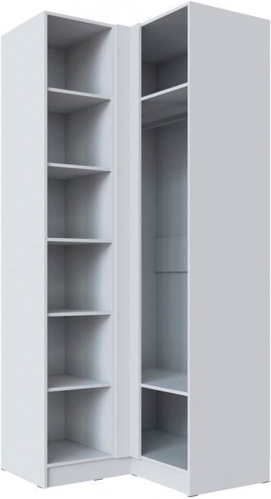 Шкаф Мадрид, композиция 19, Белый/Ателье светлое