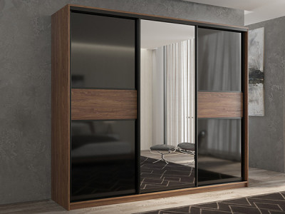 Шкаф-купе Кааппи 9 Морское Дерево Винтаж 240х60х230 см