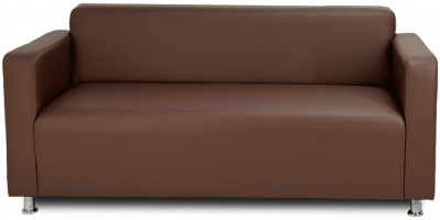 Диван прямой Томи, 200 см, экокожа, коричневый