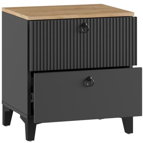 Тумба прикроватная Ника, Эйхория, Графит