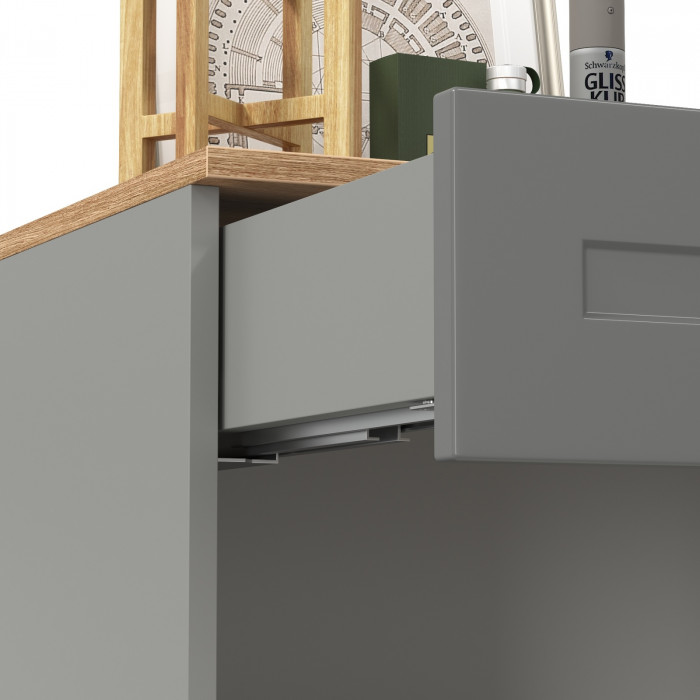 Остин 16.121 Тумба для обуви, цвет серый графит/дуб крафт золотой, ШхГхВ 80х41,6х99,3 см.