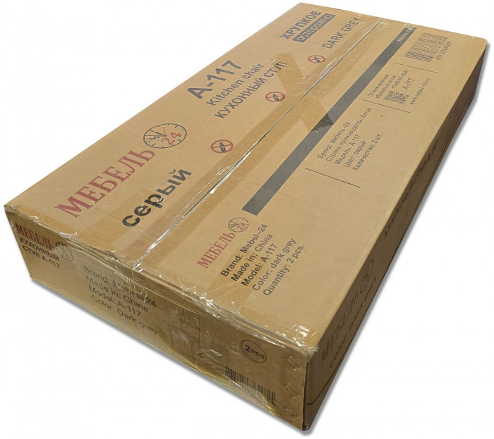 Четыре стула Мебель--24 A-117, светло-серый