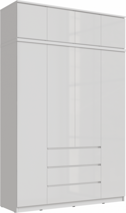 Челси Шкаф 1600 + антресоль 1600 (Графит, Графит)