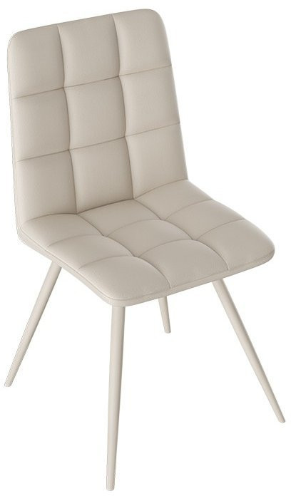 Бруно Стул (конус Т3) (Черный муар матовый/Кожзам Серый)