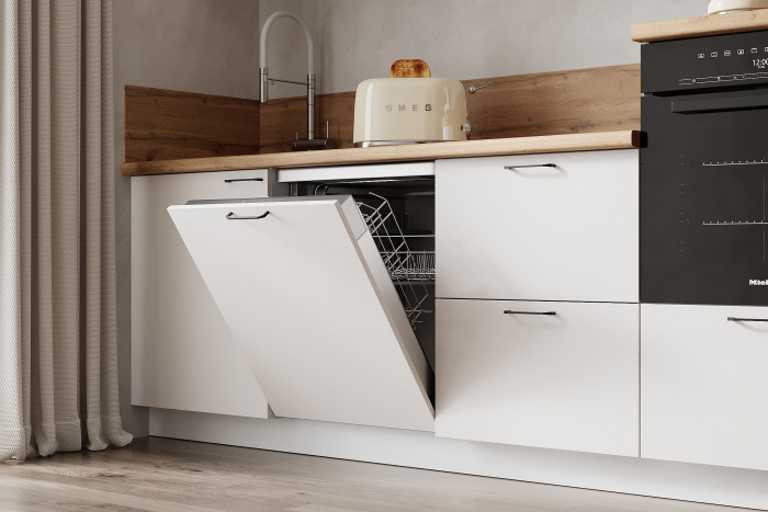 КГ Угловой 1500х2850 (с пм) , Белый софт матовый  Арника РМ