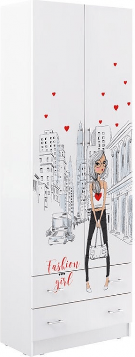 Вега NEW Girl Шкаф двухстворчатый, склад