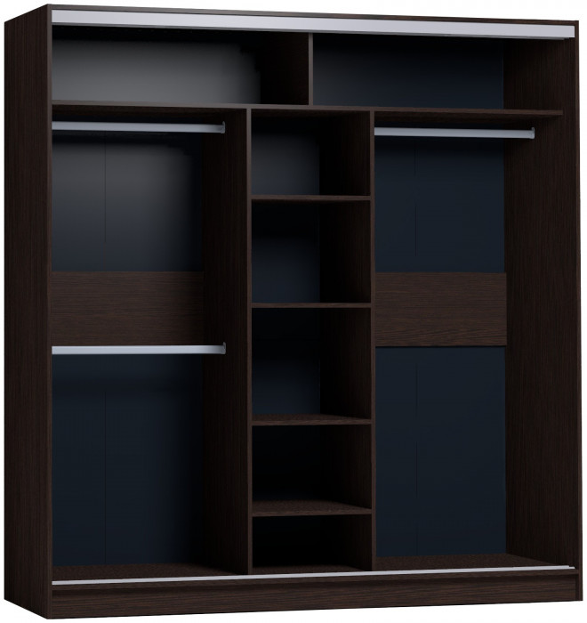 Шкаф-купе с зеркалом Strike 2000 Венге