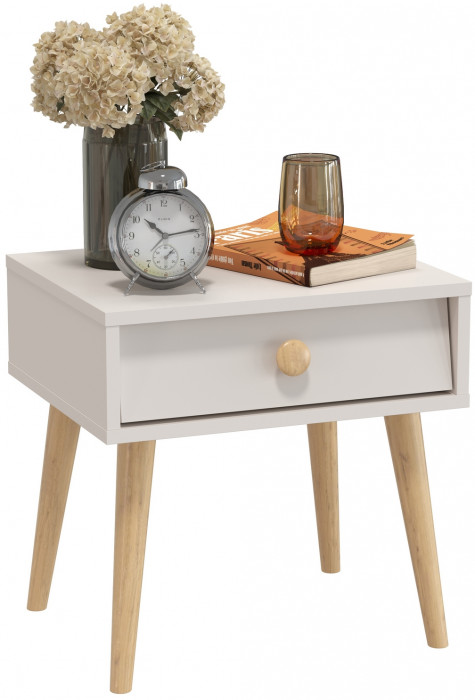 Афина Спальня 4-09901М1к.с. Тумба прикроватная, кашемир серый