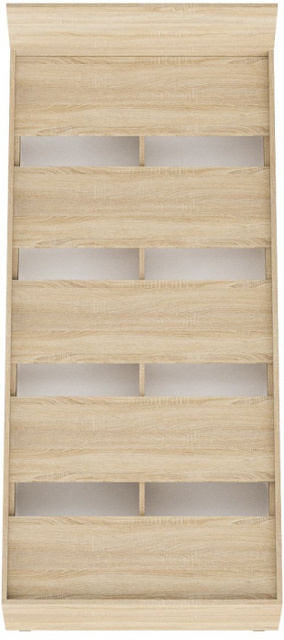 Мори Кровать 0900, цвет дуб сонома, ШхГхВ 93,5х203,5х70 см., сп.м. 900х2000 мм., без матраса, основание есть