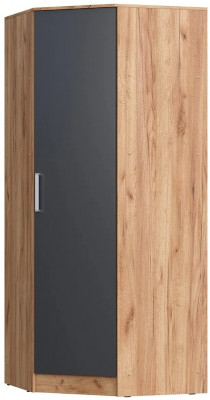 С/Г Мартина Шкаф угловой для одежды (Крафт / Графит)