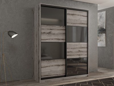 Шкаф-купе Кааппи 13 Эвок Окаменелый 150х45х230 см