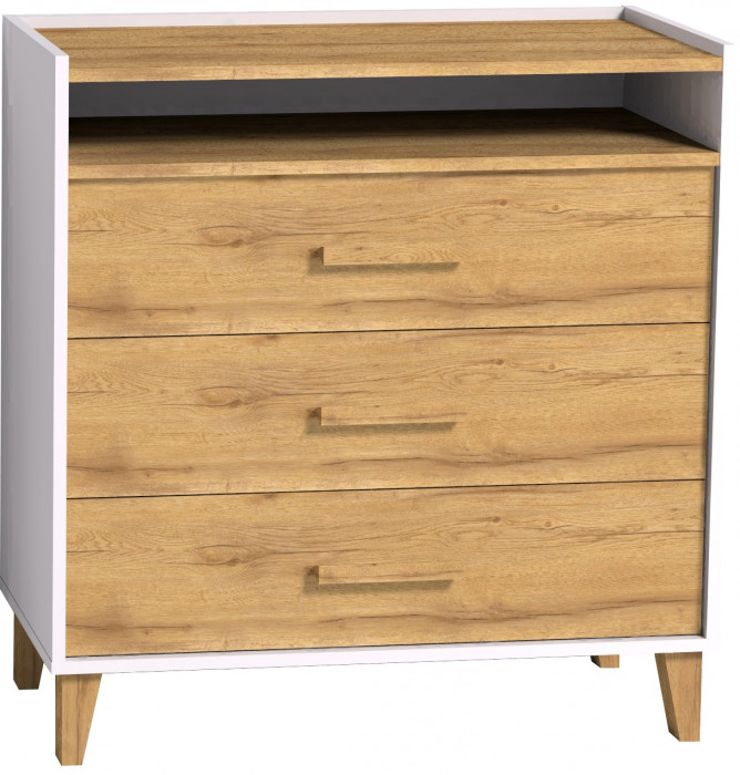 Комод на ножках Айрис 455, дуб