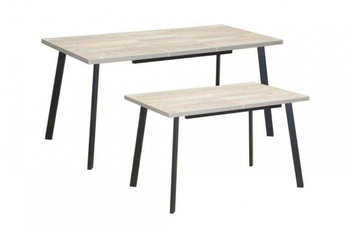 Стол обеденный Бэлфаст Бетон пайн темный