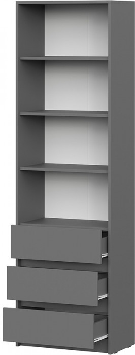 Стеллаж Айден СТЛ06-600, Графит серый